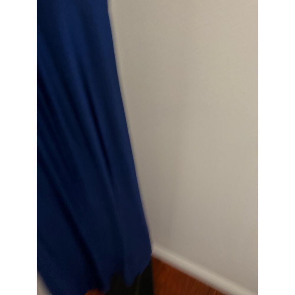 elegant viral off the shoulder wedding guest summer gown dress dark navy S - Picture 7 of 11